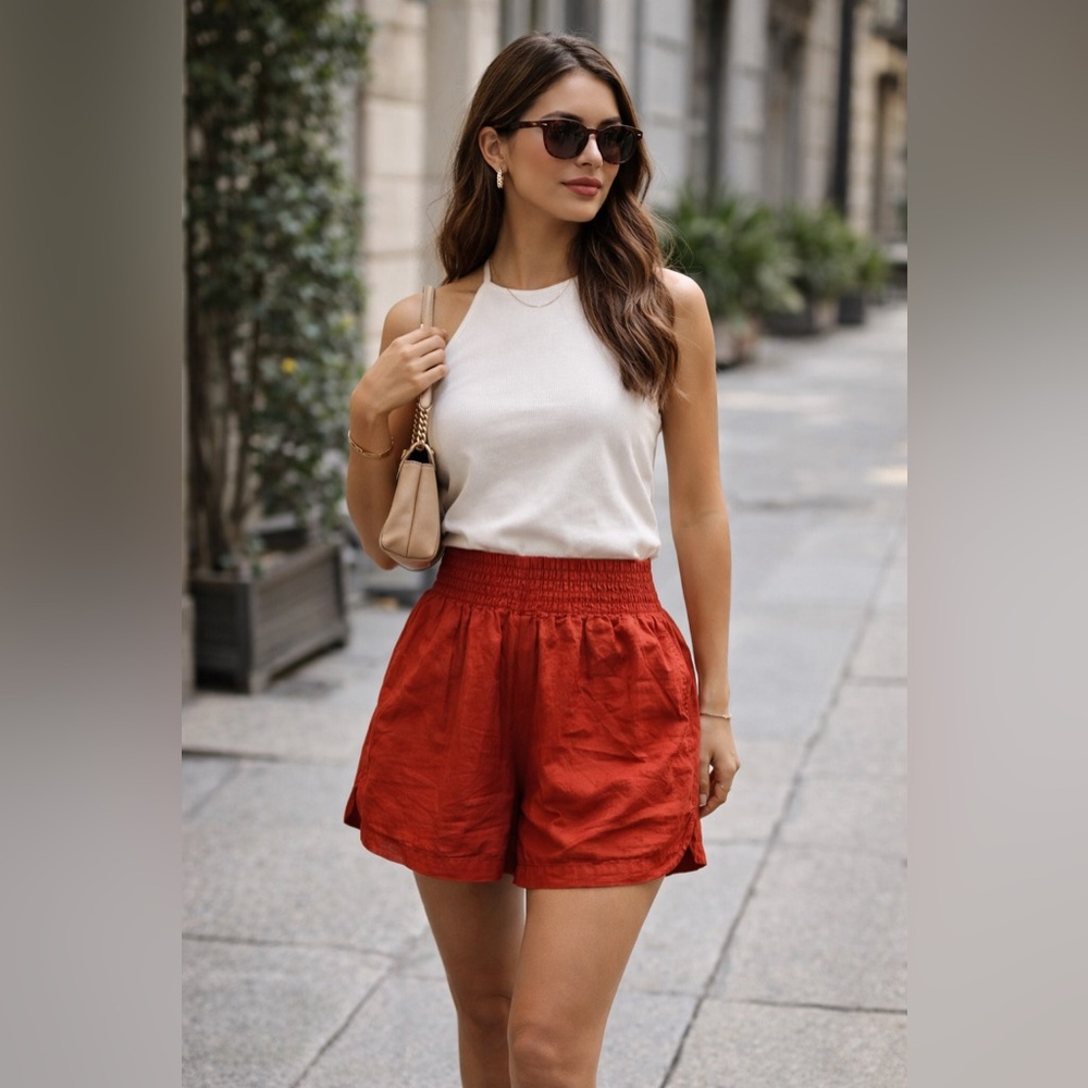 100% rayón short